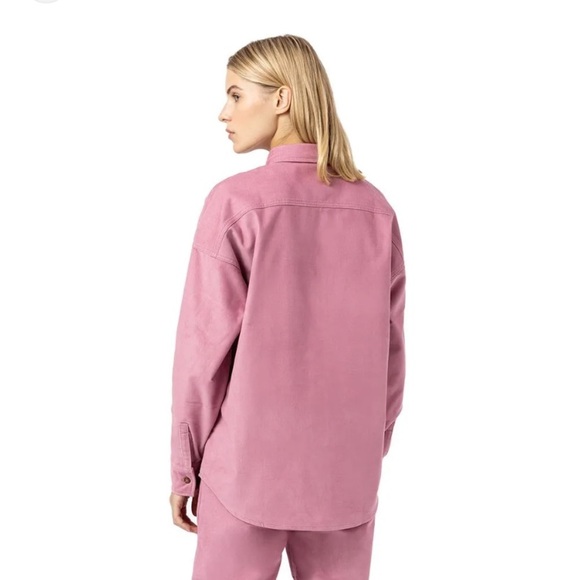 Dickies foxglove pink corduroy button down Haleyville long sleeve shirt size XS - Picture 2 of 6